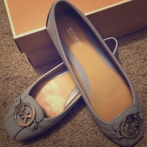 Michael Kors Fulton Saffiano Moccasin Flats Blue
